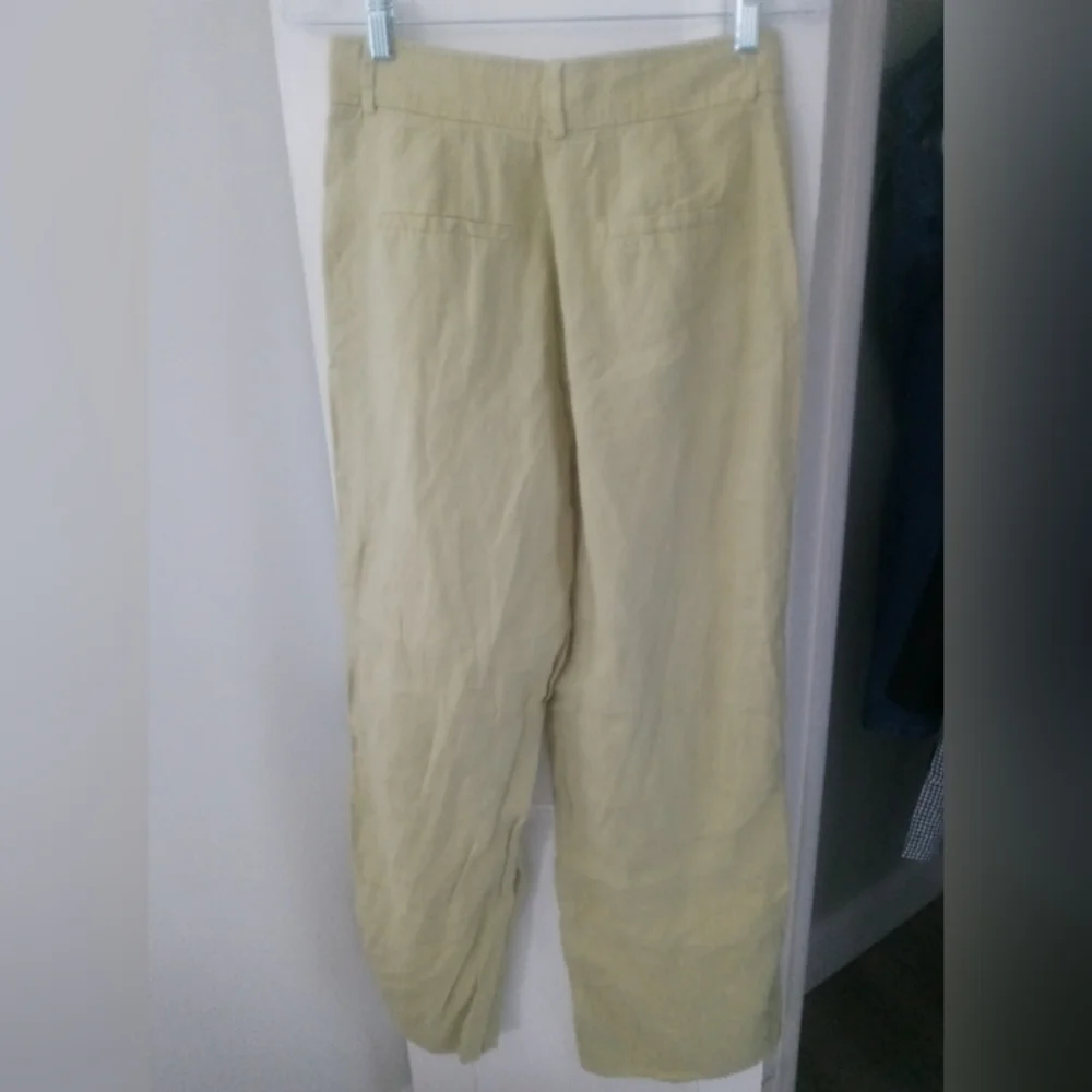 Everlane 100% Linen Pants. Green. Size 6. Waist 29. Perfect Condition. - Picture 11 of 17